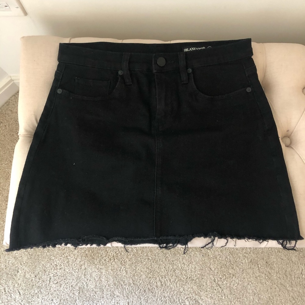 BLANK NYC - Black Denim Mini Skirt, hardly worn!
